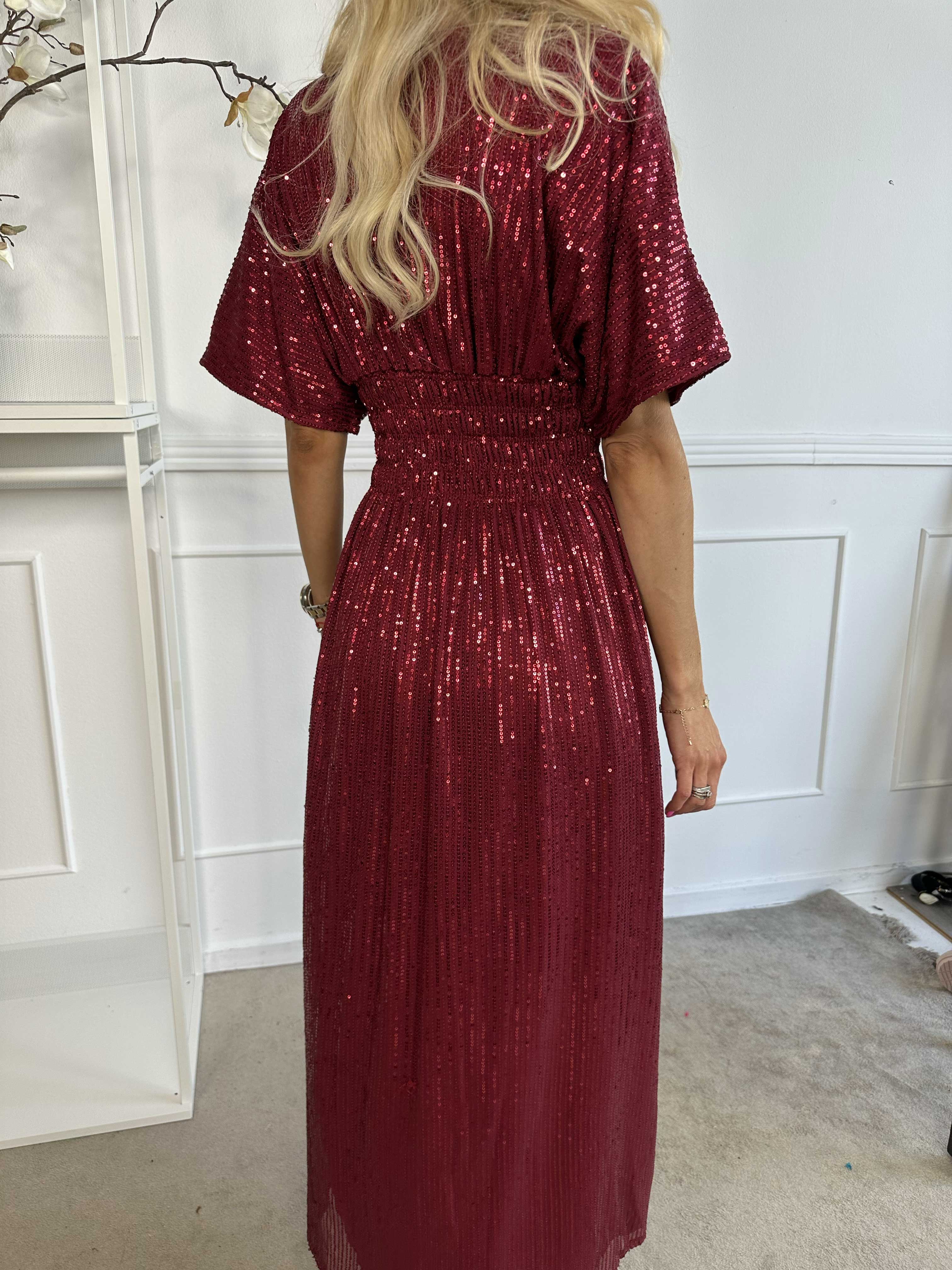 Pams Glitter - Lång vacker klänning med paljetter